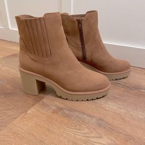 Block heel booties